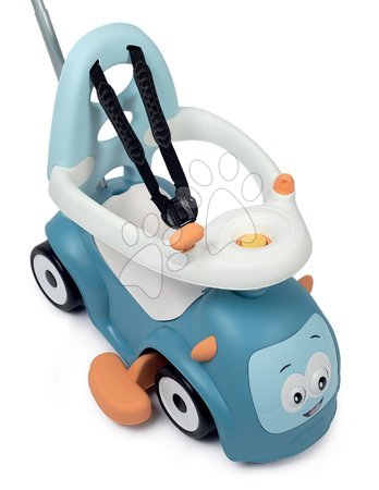 Babytaxiuri de la 6 luni - Set babytaxiu extensibil cu sunete Maestro Ride-On Blue 3in1 Smoby  - 8