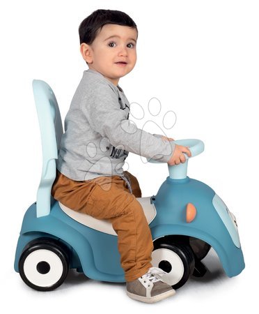 Babytaxiuri de la 6 luni - Set babytaxiu extensibil cu sunete Maestro Ride-On Blue 3in1 Smoby  - 12