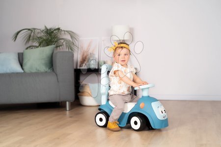 Babytaxiuri de la 6 luni - Set babytaxiu extensibil cu sunete Maestro Ride-On Blue 3in1 Smoby  - 16