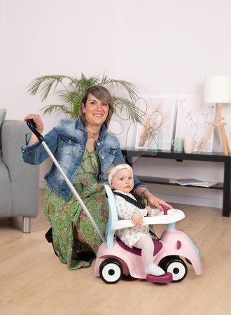 Rutschfahrzeuge ab 6 Monaten  - Rutschfahrzeug erweitbar Maestro Ride-On Pink 3in1 Smoby - 9