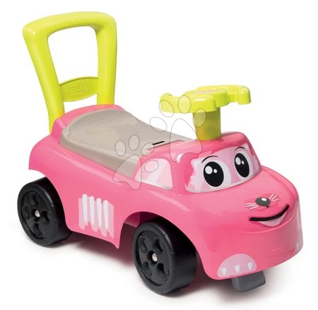 Odrážadlá - Odrážadlo a chodítko Auto Pink Ride-on 2v1 Smoby