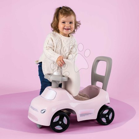 Odrážedla od 10 měsíců - Sportovní odrážedlo a chodítko se zvukem 2v1 Auto Ride On Pink Smoby - 5