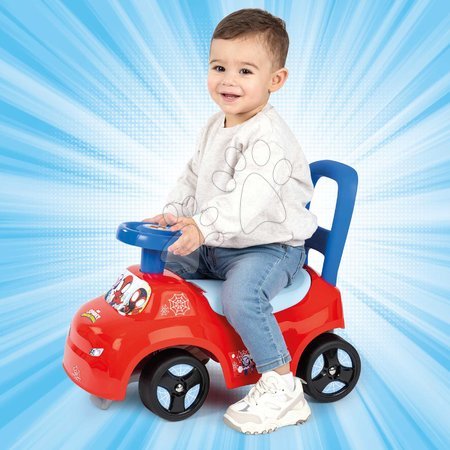 Veicoli per bambini - Cavalcabile e primi passi 2in1 Spidey Auto Ride On Smoby