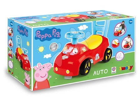 Bébitaxik 10 hónapos kortól - Bébitaxi és járássegítő Peppa Pig Auto Ride On Smoby - 5