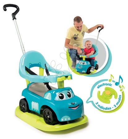 Odrážedla od 6 měsíců - Odrážedlo s houpačkou Auto Rocking Blue Smoby - 2