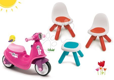 Odrážedla sety - Set odrážedlo Scooter Pink Smoby - 45