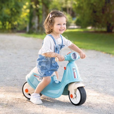 Cavalcabili dai 18 mesi - Motorino cavalcabile con luce Scooter Blue Smoby - 7