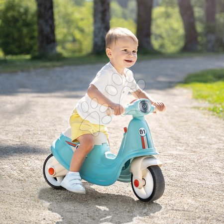 Cavalcabili dai 18 mesi - Motorino cavalcabile con luce Scooter Blue Smoby - 9