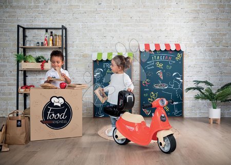 Odrážedla od 18 měsíců - Odrážedlo Donáška Jedla Scooter Ride-On Food Express Smoby - 9