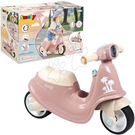 Jeździki od 18 miesięcy - Odpychacz motor z reflektorem Scooter Pink Smoby - 4