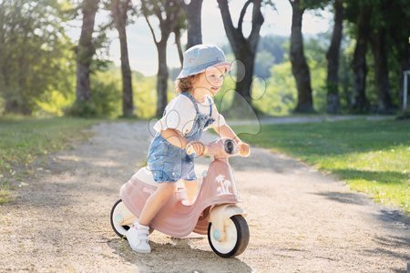 Odrážedla od 18 měsíců - Odrážedlo motorka s reflektorem Scooter Pink Smoby - 6