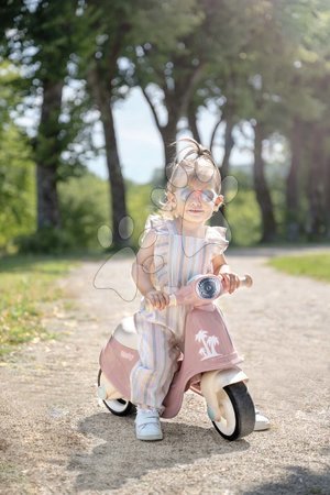 Jeździki od 18 miesięcy - Odpychacz motor z reflektorem Scooter Pink Smoby - 10