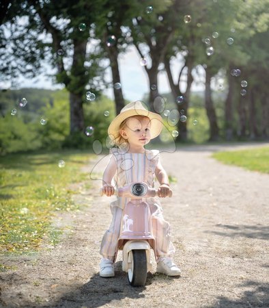 Odrážedla od 18 měsíců - Odrážedlo motorka s reflektorem Scooter Pink Smoby - 7