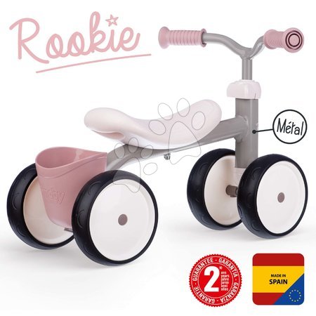 Bébitaxik 12 hónapos kortól - Bébitaxi Rookie Ride-on Pink Smoby - 2