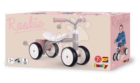 Jeździki od 12 miesięcy - Odpychacz Rookie Ride-on Pink Smoby - 4