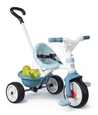 Tříkolky od 15 měsíců - Tříkolka s volnoběhem Be Move Tricycle Blue Smoby - 2