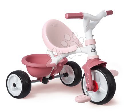 Tříkolky od 15 měsíců - Tříkolka s volnoběhem Be Move Tricycle Pink Smoby - 3