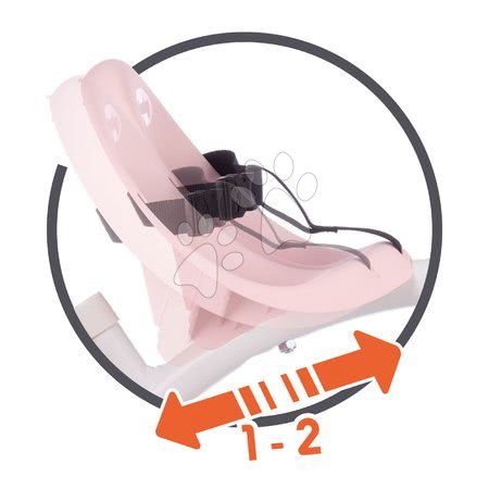 Tříkolky od 15 měsíců - Tříkolka s volnoběhem Be Move Tricycle Pink Smoby - 5