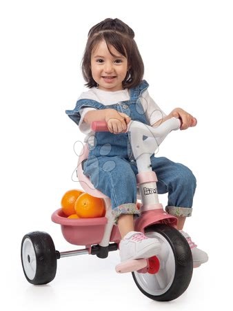 Tříkolky od 15 měsíců - Tříkolka s volnoběhem Be Move Tricycle Pink Smoby - 12