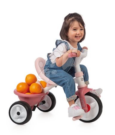 Tříkolky od 15 měsíců - Tříkolka s volnoběhem Be Move Tricycle Pink Smoby - 13