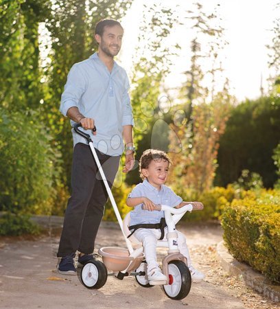 Tricycles à partir de 15 mois - Trotinette avec roue libre Be Move Tricycle Beige Smoby_1