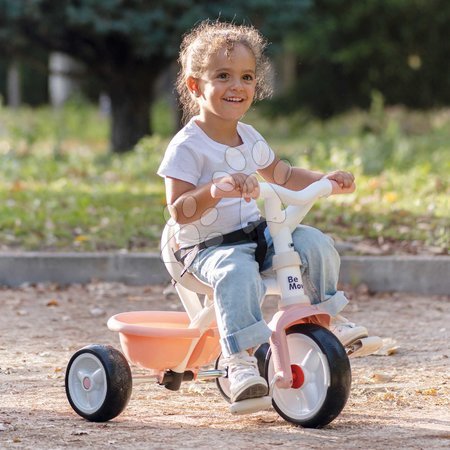 Triciclete de la 15 luni - Tricicletă cu funcție de rulare liberă Be Move Tricycle Pink Smoby - 4