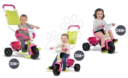 Rowerki trójkołowe od 10 miesiąca - Tricycle Be Fun Confort Rose Smoby - 7