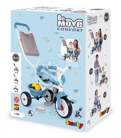 Triciklik 10 hónapos kortól - Tricikli kiesésgátlóval Be Move Comfort Tricycle Blue Smoby - 13