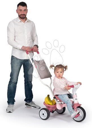 Triciklik 10 hónapos kortól - Tricikli kiesésgátlóval Be Move Comfort Tricycle Pink Smoby - 7