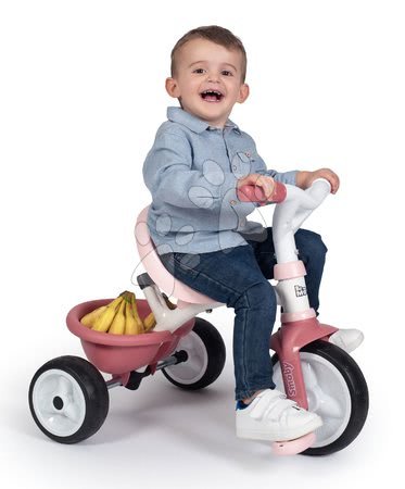 Tříkolky od 10 měsíců - Tříkolka s opěrkou Be Move Comfort Tricycle Pink Smoby - 10