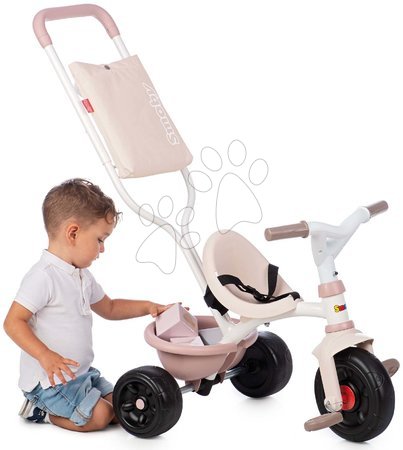 Tříkolky od 10 měsíců - Tříkolka Be Fun Comfort Tricycle Pink Smoby - 5