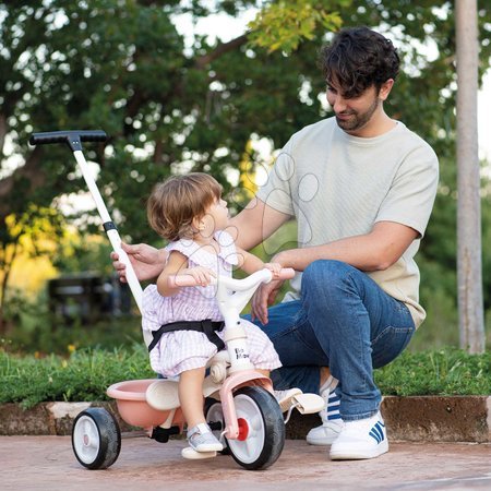 Tricycle à partir de 10 mois - Trotinette avec roue libre Be Move Comfort Tricycle Rose Smoby - 5