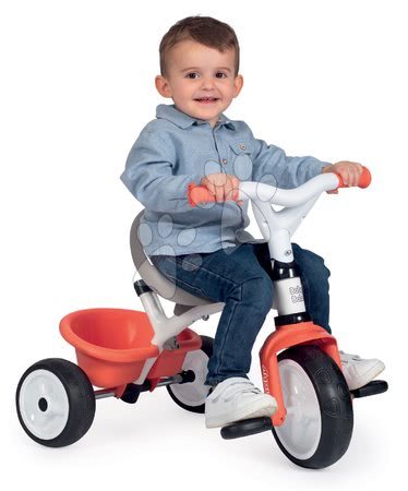 Tříkolky od 10 měsíců - Tříkolka s vysokou opěrkou Baby Balade Tricycle Red Smoby - 3