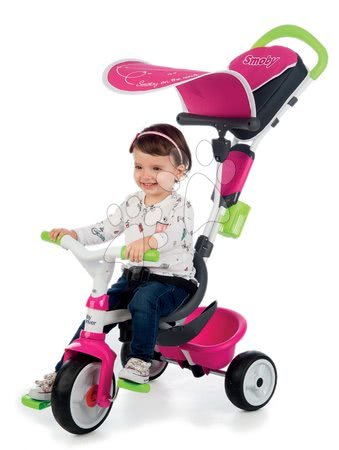 Tricikli za djecu od 10 mjeseci - Tricikl s prevlakom Baby Driver Comfort Pink Smoby - 6