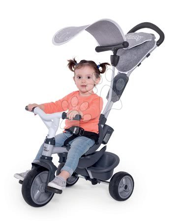 Tricikli od 10. meseca - Tricikel s prevleko DeLuxe Baby Driver Comfort Grey Smoby - 7