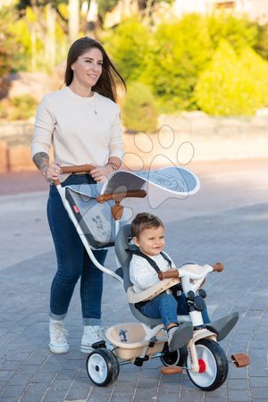 Tricikli za djecu od 10 mjeseci - Tricikl i kolica u jednom s visokim naslovom Mickey Disney Baby Balade Plus Tricycle Smoby  - 3