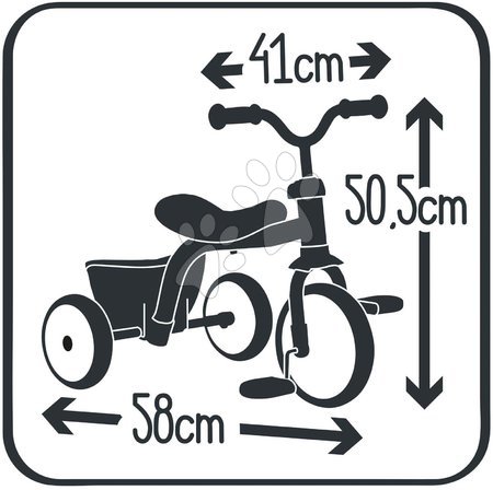 Cavalcabili dai 18 mesi - Triciclo e bici senza pedali Retro Rookie Trike Smoby  - 13