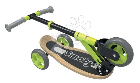 Koloběžky - Dřevěná koloběžka tříkolová Wooden Scooter Smoby_1