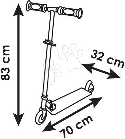 Koloběžky dvoukolové - Koloběžka dvoukolová Paw Patrol 3 Wheels Foldable Scooter Smoby - 4