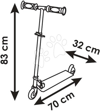 Monopattini a due ruote - Monopattino a due ruote Mario 2 Wheels Foldable Scooter Smoby - 4