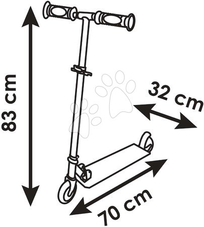 Monopattino a tre ruote - Monopattino a due ruote Gabby 2 Wheels Foldable Scooter Smoby - 4