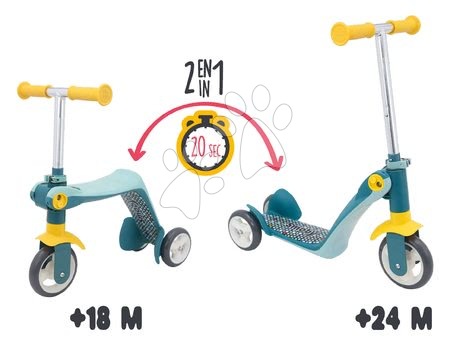 Háromkerekű rollerek - Roller&bébitaxi Reversible 2in1 Scooter Smoby - 3