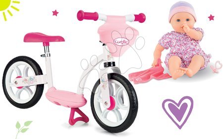 Set cavalcabili - Set bici da bilanciamento con portabambole Corolle Comfort Smoby - 17