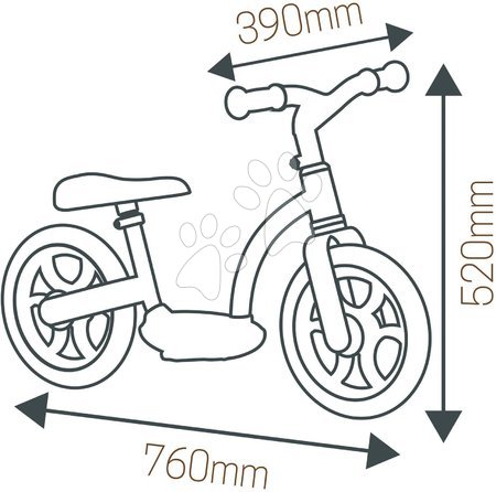 Odrážadlá od 18 mesiacov - Balančné odrážadlo Balance Bike Comfort Smoby  - 14