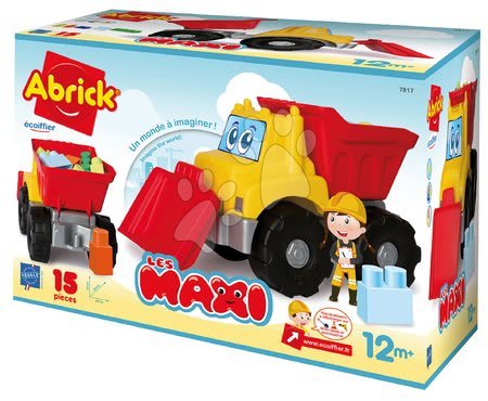 Building blocks and toys - The Abrick building set in the Les Maxi Écoiffier car. - 2