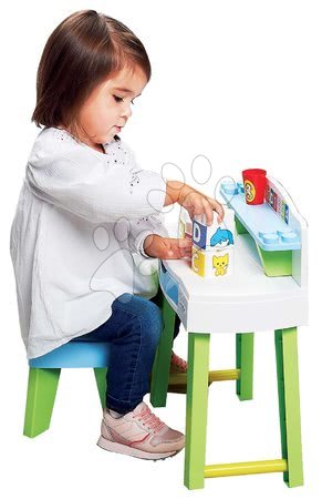 Hračky pre najmenších - Stôl na kreslenie a tvorenie My Very First Desk Maxi Abrick Écoiffier_1