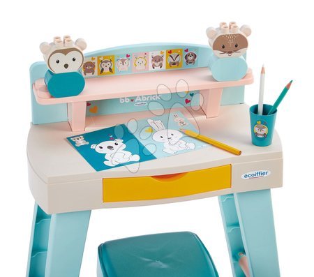 Baba építőjáték és kockák - Rajzasztal Állatok My first desk BB Abrick Écoiffier - 4