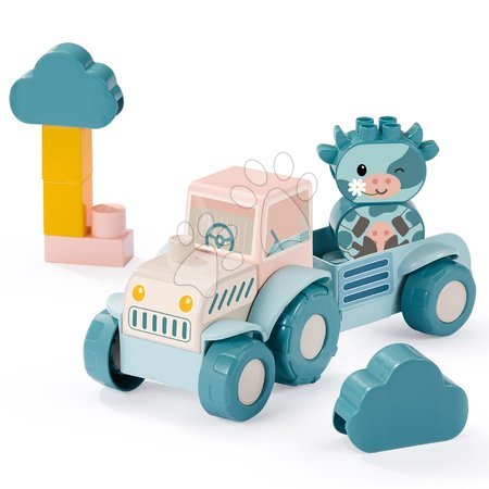 Baby and toddler toys from manufacturer ThreadBear design - Didactic tractor with animals My First Tractor BB Abrick Écoiffier_1