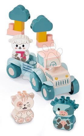 Juegos de construcción para los más pequeños - Tractor didáctico con animales My First Tractor BB Abrick Écoiffier - 3