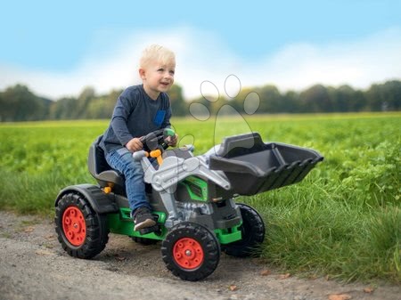 Dětská šlapací vozidla sety - Set šlapací traktor nakladač BIG - 7